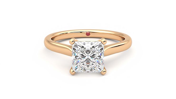 Taylor & Hart Eden Princess Engagement Ring 360 degree image 0