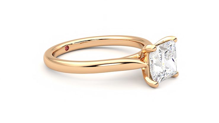 Taylor & Hart Eden Princess Engagement Ring 360 degree image 7