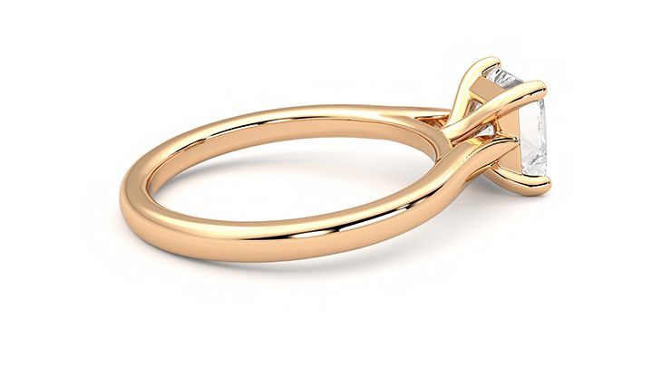 Taylor & Hart Eden Princess Engagement Ring 360 degree image 11