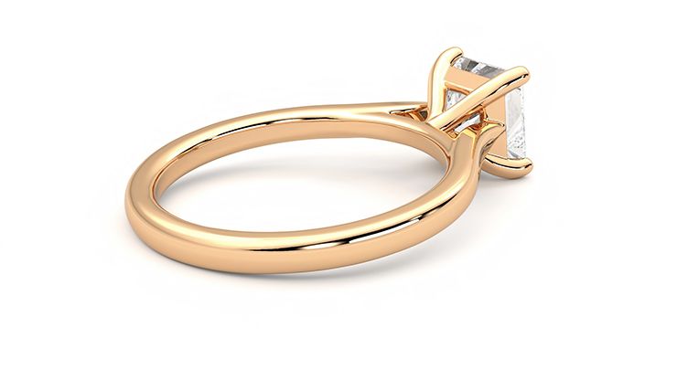 Taylor & Hart Eden Princess Engagement Ring 360 degree image 12