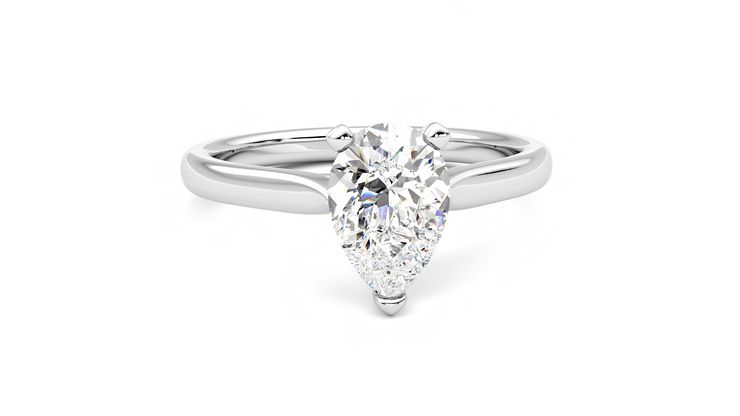 Taylor & Hart Eden Pear Engagement Ring 360 degree image 2