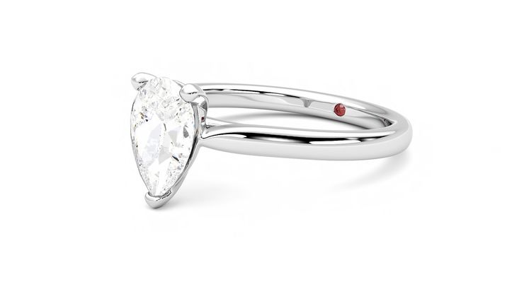 Taylor & Hart Eden Pear Engagement Ring 360 degree image 24