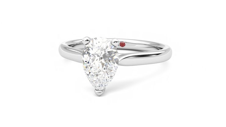 Taylor & Hart Eden Pear Engagement Ring 360 degree image 27