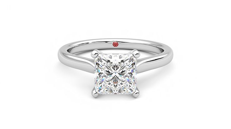 Taylor & Hart Eden Princess Engagement Ring 360 degree image 0