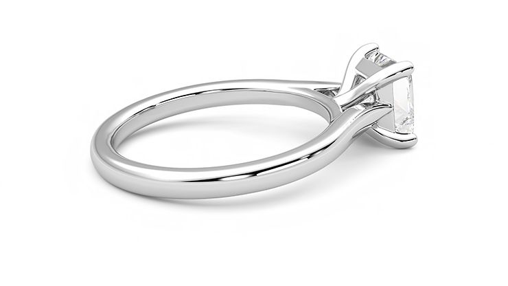 Taylor & Hart Eden Princess Engagement Ring 360 degree image 11