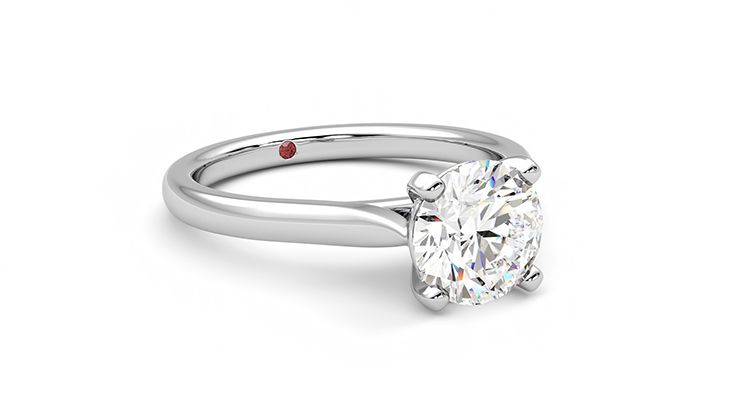 Taylor & Hart Eden Round Engagement Ring 360 degree image 5