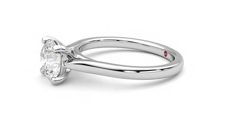 Taylor & Hart Eden Round Engagement Ring 360 degree image 22