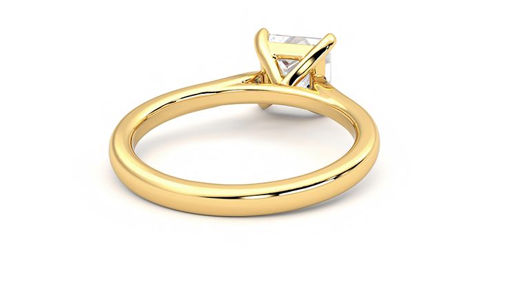 Taylor & Hart Eden Princess Engagement Ring 360 degree image 14