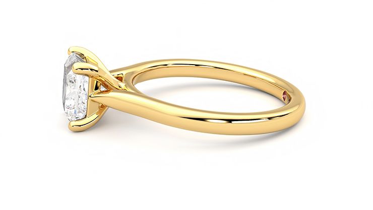 Taylor & Hart Eden Princess Engagement Ring 360 degree image 21