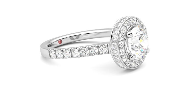 Taylor & Hart Elixir Round Engagement Ring 360 degree image 7