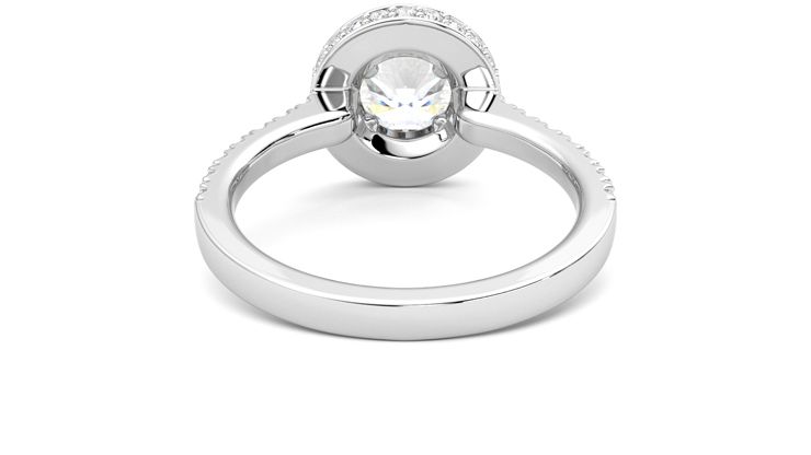 Taylor & Hart Elixir Round Engagement Ring 360 degree image 15