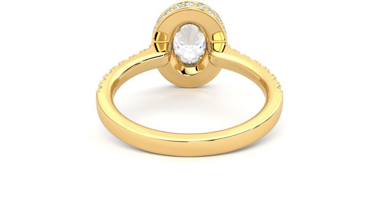 Taylor & Hart Elixir Oval Engagement Ring 360 degree image 15