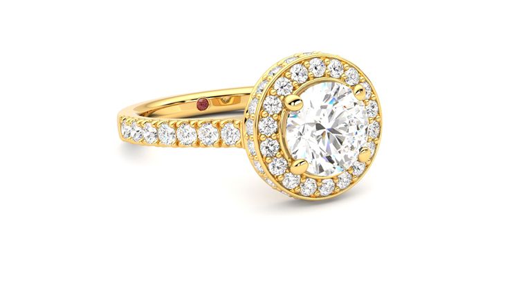 Taylor & Hart Elixir Round Engagement Ring 360 degree image 5