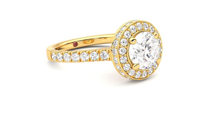 Taylor & Hart Elixir Round Engagement Ring 360 degree image 6