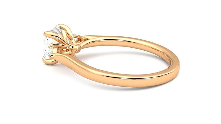 Taylor & Hart Faith Asscher Engagement Ring 360 degree image 19