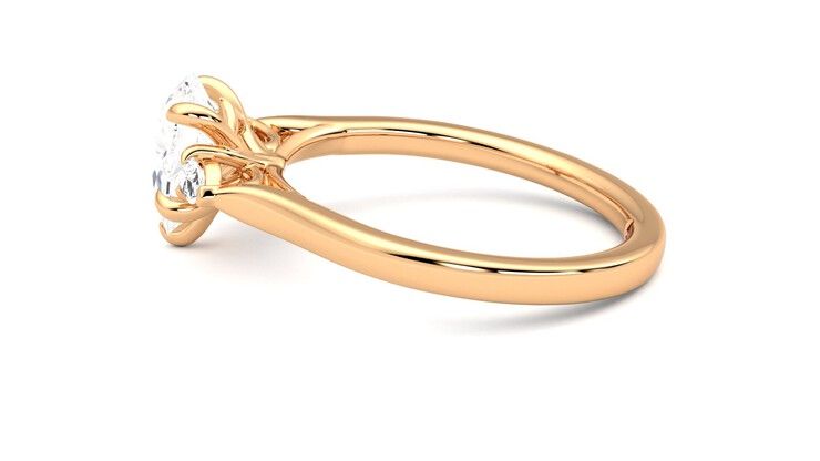 Taylor & Hart Faith Pear Engagement Ring 360 degree image 20