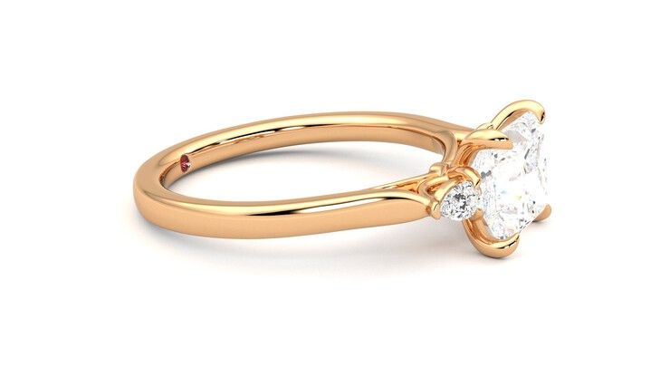 Taylor & Hart Faith Princess Engagement Ring 360 degree image 8