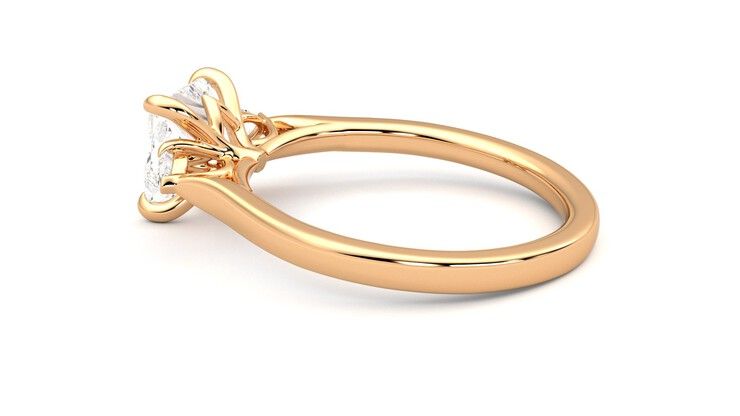 Taylor & Hart Faith Princess Engagement Ring 360 degree image 19