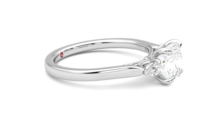 Taylor & Hart Faith Cushion Engagement Ring 360 degree image 8