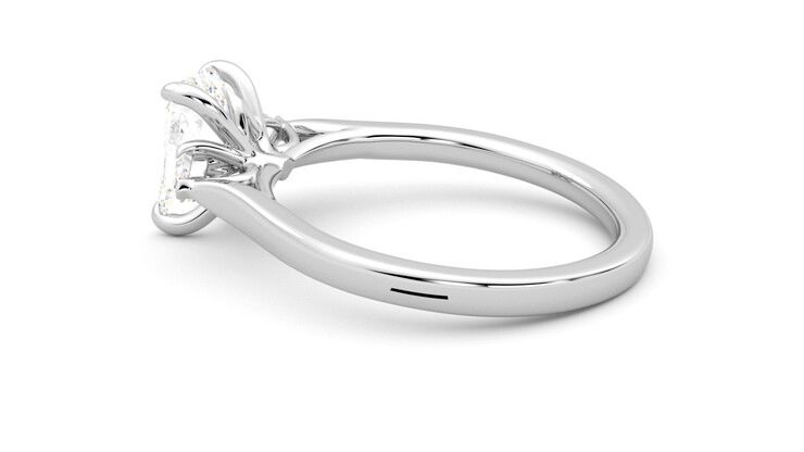 Taylor & Hart Faith Emerald Engagement Ring 360 degree image 19