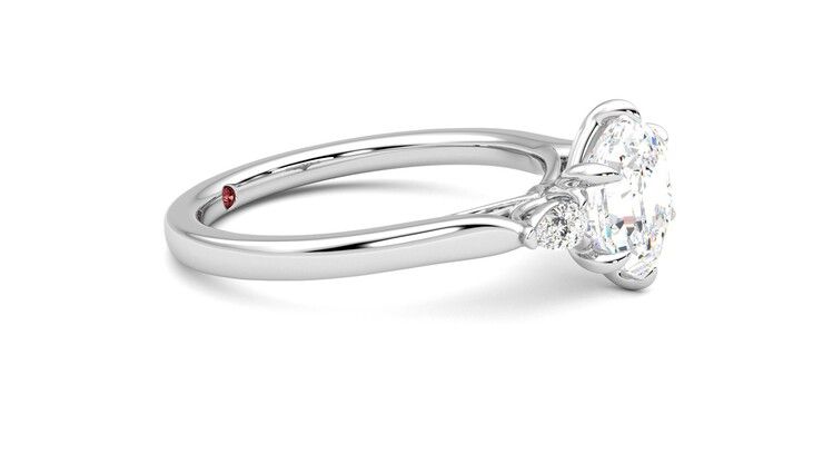 Taylor & Hart Faith Hexagonal Engagement Ring 360 degree image 8