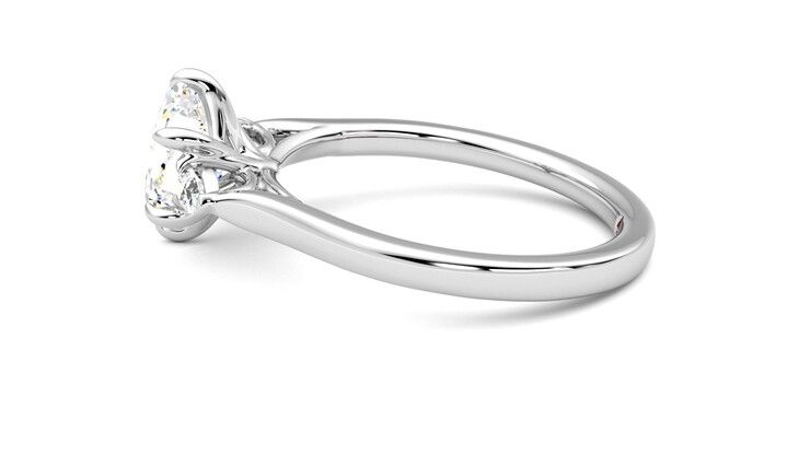 Taylor & Hart Faith Hexagonal Engagement Ring 360 degree image 20