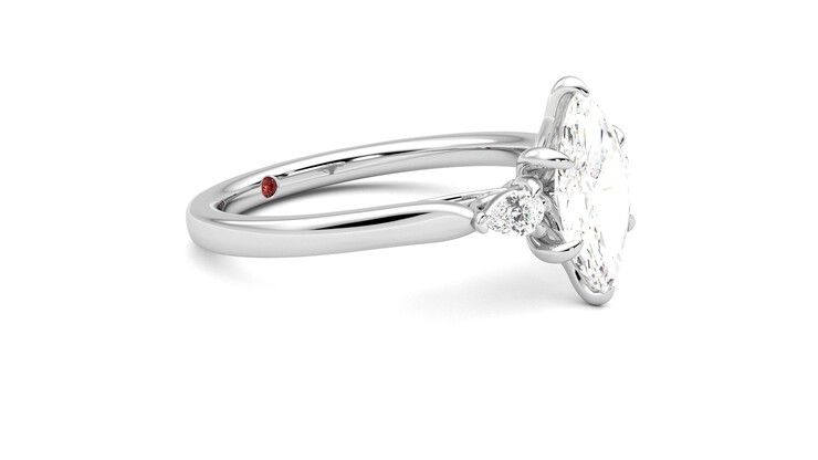 Taylor & Hart Faith Marquise Engagement Ring 360 degree image 7