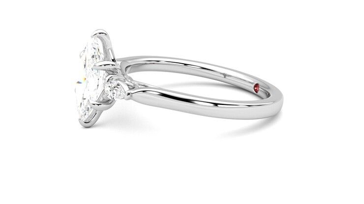 Taylor & Hart Faith Marquise Engagement Ring 360 degree image 22