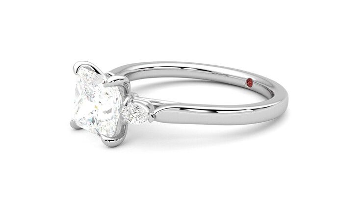 Taylor & Hart Faith Princess Engagement Ring 360 degree image 23