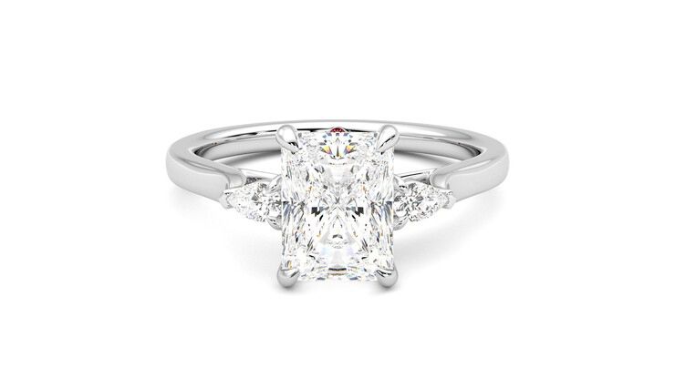 Taylor & Hart Faith Radiant Engagement Ring 360 degree image 0