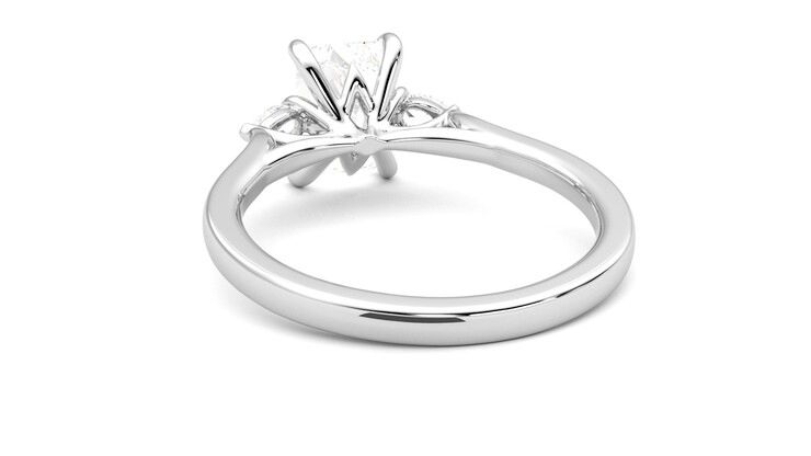 Taylor & Hart Faith Radiant Engagement Ring 360 degree image 16