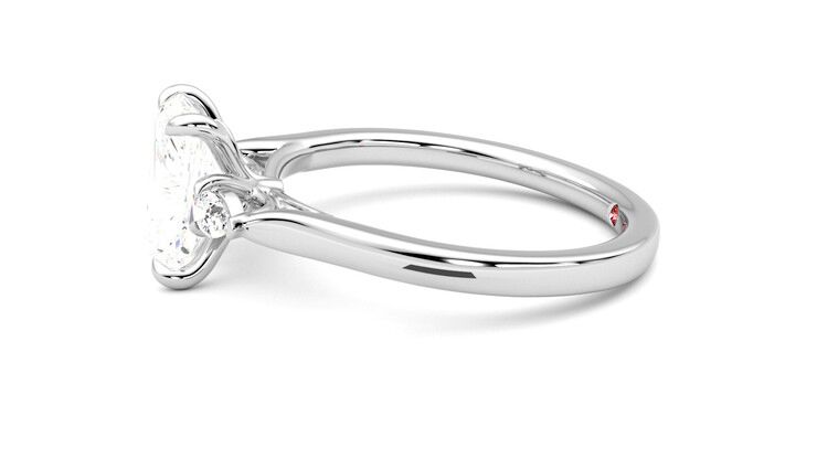 Taylor & Hart Faith Radiant Engagement Ring 360 degree image 21