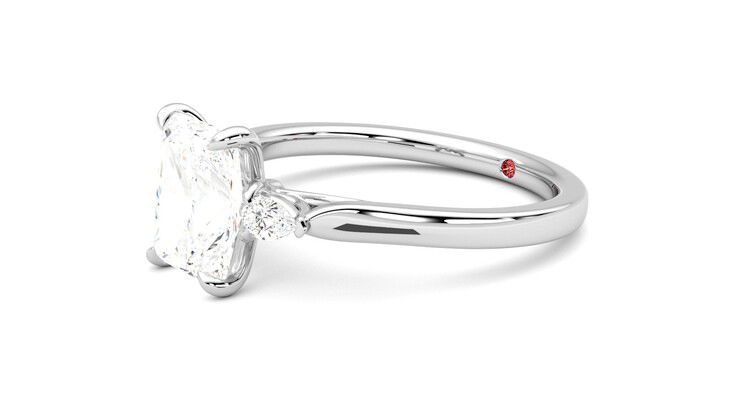 Taylor & Hart Faith Radiant Engagement Ring 360 degree image 23