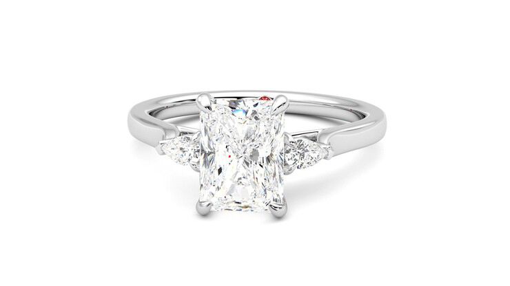 Taylor & Hart Faith Radiant Engagement Ring 360 degree image 28