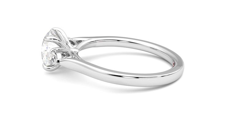 Taylor & Hart Faith Round Engagement Ring 360 degree image 20
