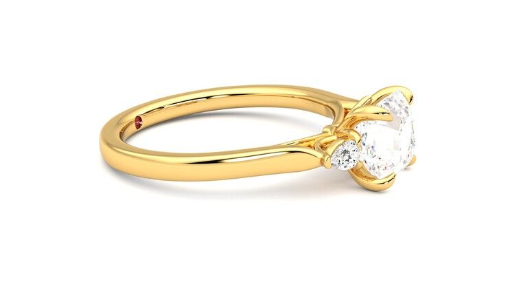 Taylor & Hart Faith Asscher Engagement Ring 360 degree image 8
