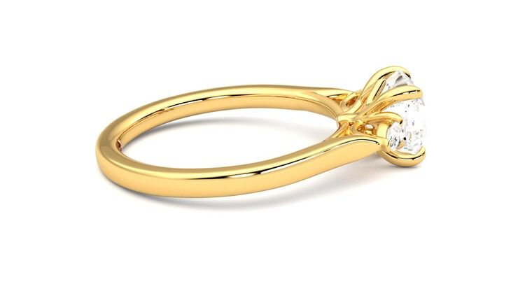 Taylor & Hart Faith Asscher Engagement Ring 360 degree image 10