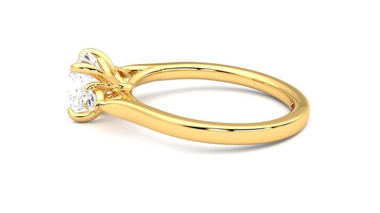 Taylor & Hart Faith Asscher Engagement Ring 360 degree image 20