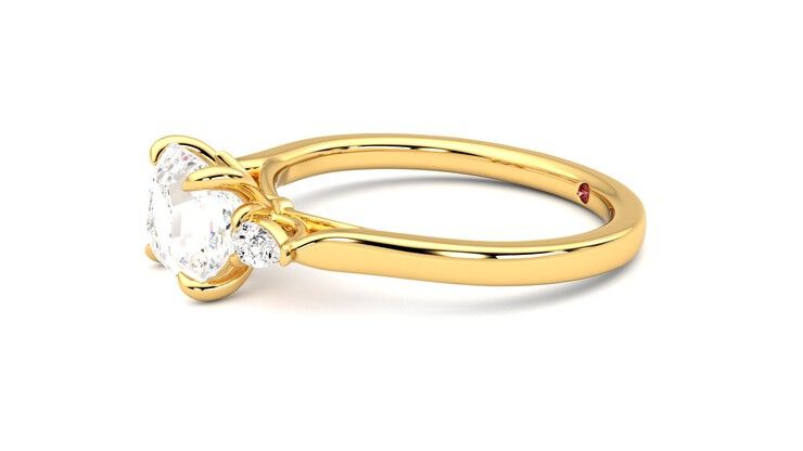 Taylor & Hart Faith Asscher Engagement Ring 360 degree image 22