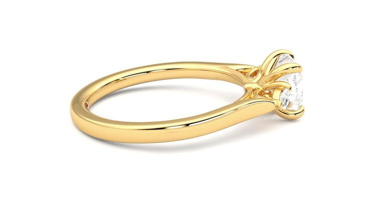 Taylor & Hart Faith Cushion Engagement Ring 360 degree image 10