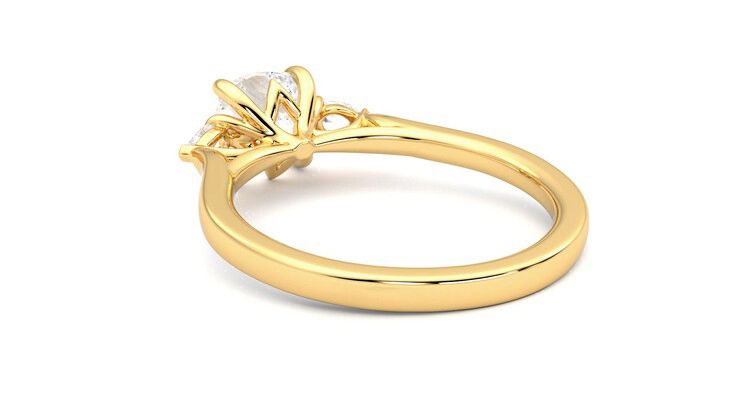 Taylor & Hart Faith Cushion Engagement Ring 360 degree image 17