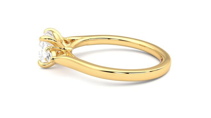Taylor & Hart Faith Cushion Engagement Ring 360 degree image 20