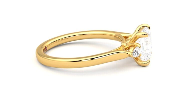 Taylor & Hart Faith Princess Engagement Ring 360 degree image 9