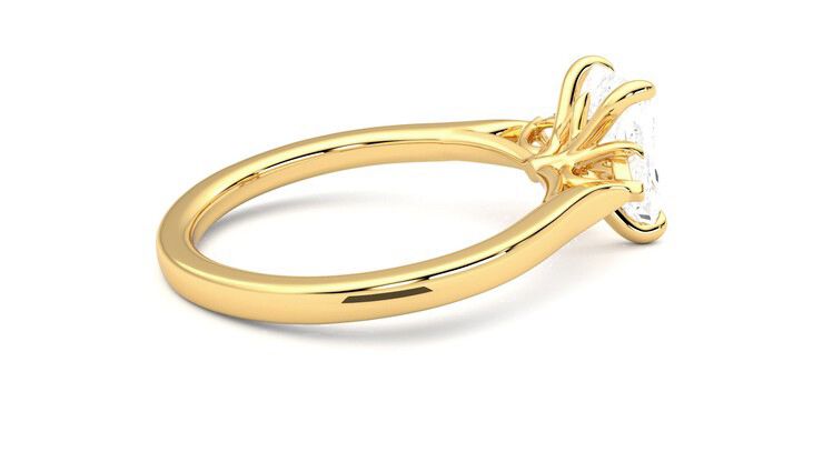 Taylor & Hart Faith Radiant Engagement Ring 360 degree image 11