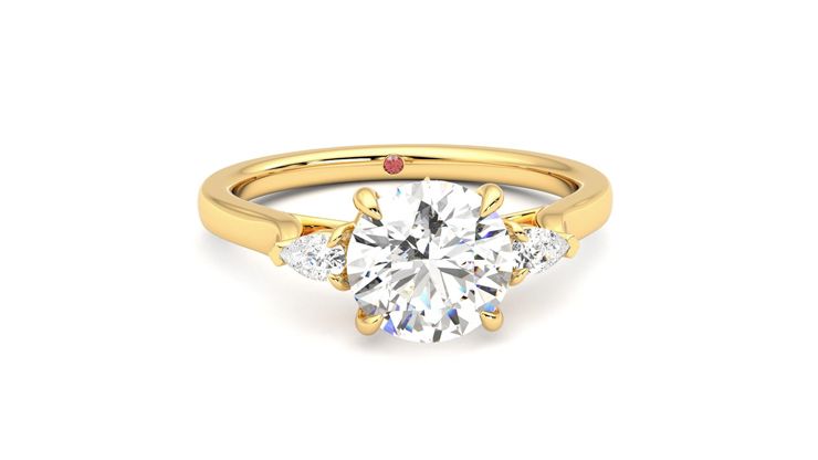 Taylor & Hart Faith Round Engagement Ring 360 degree image 2
