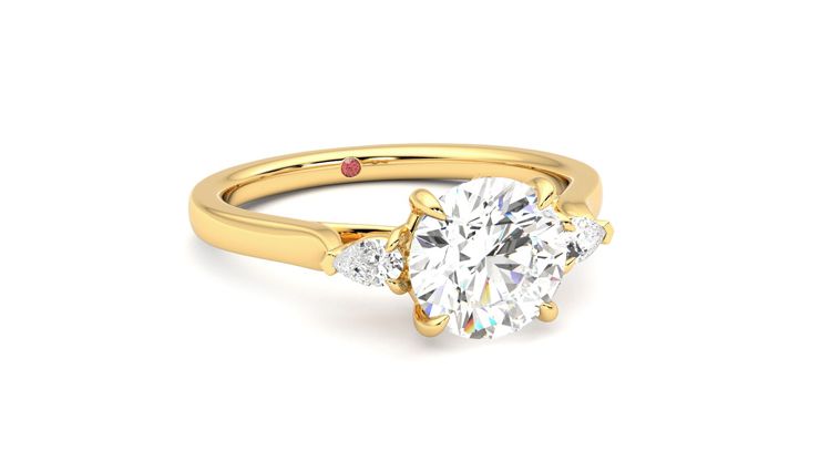 Taylor & Hart Faith Round Engagement Ring 360 degree image 4