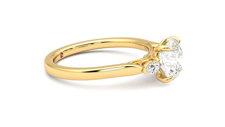 Taylor & Hart Faith Round Engagement Ring 360 degree image 8