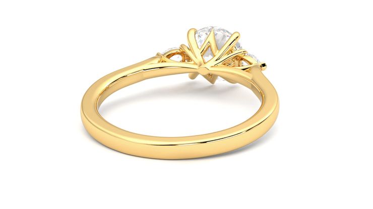 Taylor & Hart Faith Round Engagement Ring 360 degree image 14