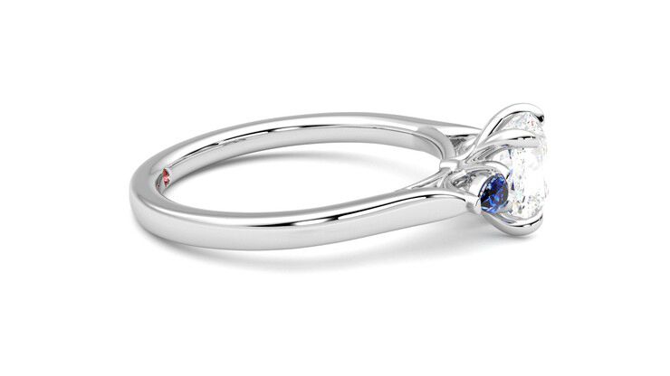 Taylor & Hart Faith Cushion Engagement Ring 360 degree image 9