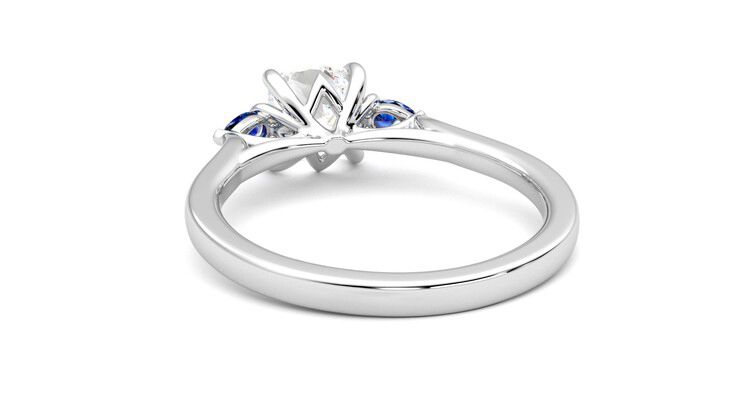 Taylor & Hart Faith Cushion Engagement Ring 360 degree image 16